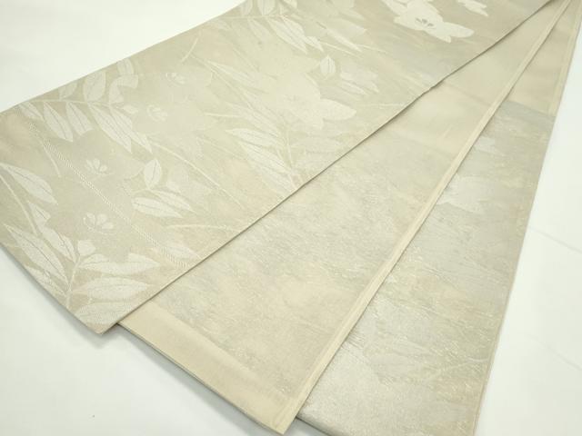 平和屋着物＊夏物　六通柄袋帯　桔梗　銀糸　正絹　逸品　CABK7182rv
