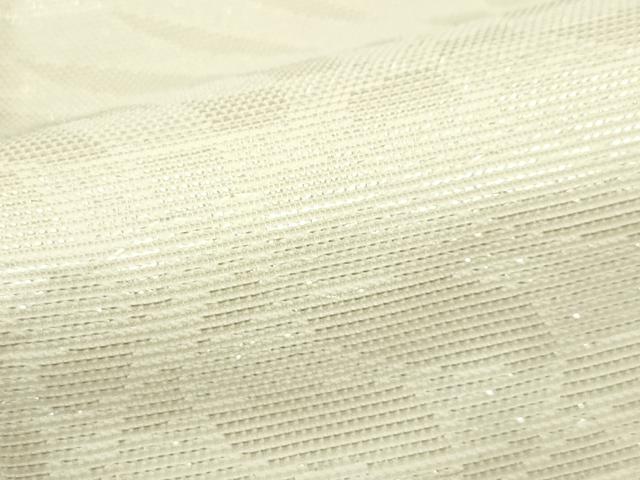 平和屋着物＊夏物　六通柄袋帯　抽象文　銀糸　正絹　逸品　未使用　CABK7183rv