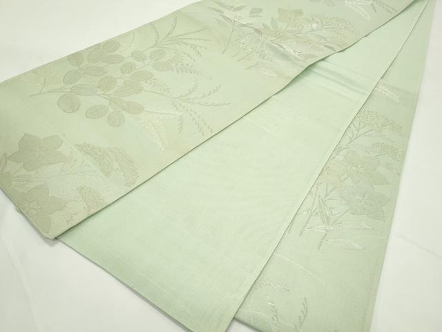 平和屋着物＊夏物　六通柄袋帯　秋草文　金銀糸　正絹　逸品　CABK7186rv
