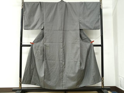 平和屋着物●男性　紬　80亀甲　総詰め　キングサイズ　正絹　逸品　CABK7204yc