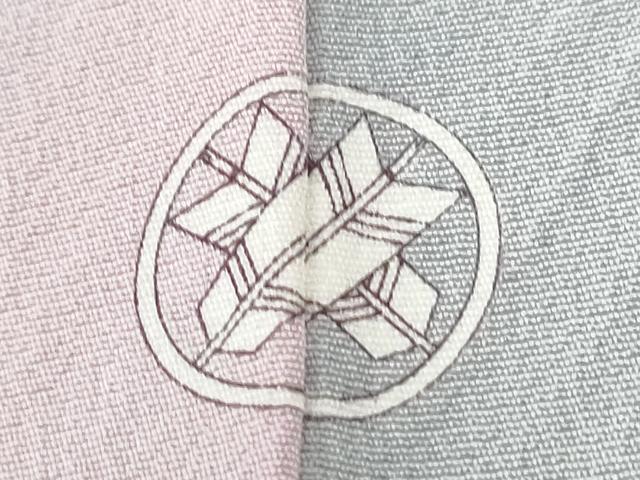 平和屋着物●上質な小紋　霞文　暈し染め　正絹　逸品　CABK7206yc