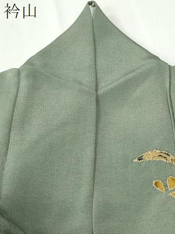 平和屋着物●訪問着　作家物　辻が花　鬼しぼ縮緬　正絹　逸品　CABK7209yc