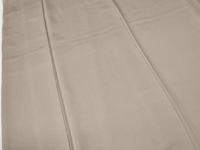 平和屋着物●上質な色無地　白茶色　正絹　逸品　CABK7210yc