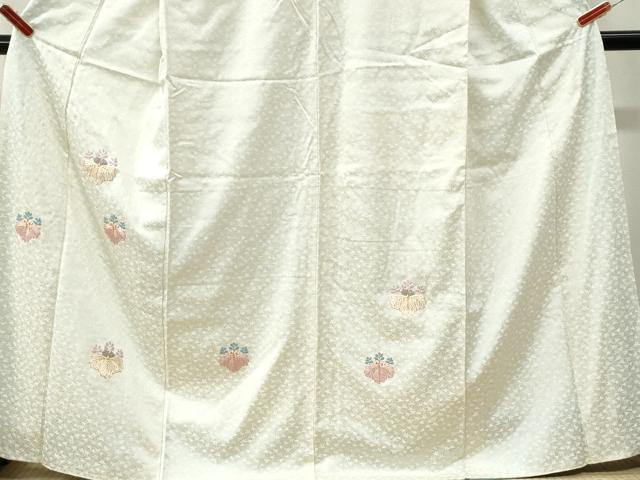 平和屋着物●訪問着　総刺繍　駒刺繍　桐　正絹　逸品　CABK7215yc