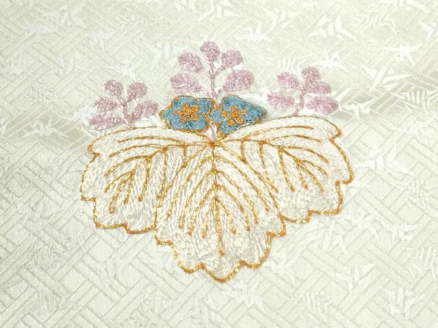 平和屋着物●訪問着　総刺繍　駒刺繍　桐　正絹　逸品　CABK7215yc