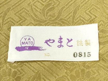 平和屋着物●訪問着　総絞り　駒刺繍　浜松草花文　暈し染め　やまと誂製　正絹　逸品　未使用　CABK7224yc