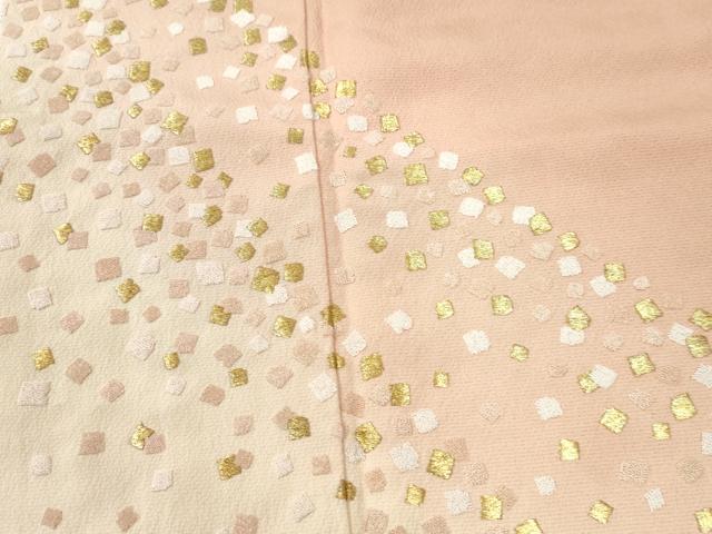 平和屋着物●中国三大刺繍　総相良刺繍　訪問着　箔散らし　暈し染め　金糸　正絹　逸品　CABK7227yc