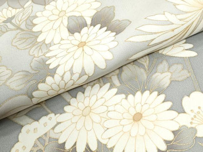 平和屋着物●訪問着　作家物　駒刺繍　菊花文　暈し染め　金彩　まるやま扱い　正絹　逸品　CABK7228yc