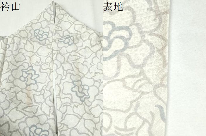 平和屋着物●上質な小紋　牡丹尽くし　正絹　逸品　CABK7242yc