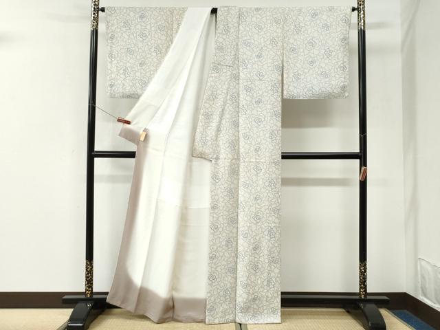 平和屋着物●上質な小紋　牡丹尽くし　正絹　逸品　CABK7242yc