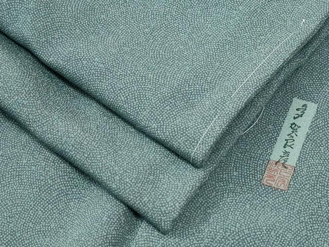 平和屋着物●江戸小紋　作家物　鮫小紋柄　正絹　逸品　未使用　CABK7244yc