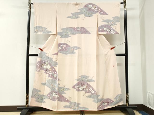平和屋着物●十日町　名門　滝泰謹製　訪問着　辻が花　正絹　逸品　CABK7248yc