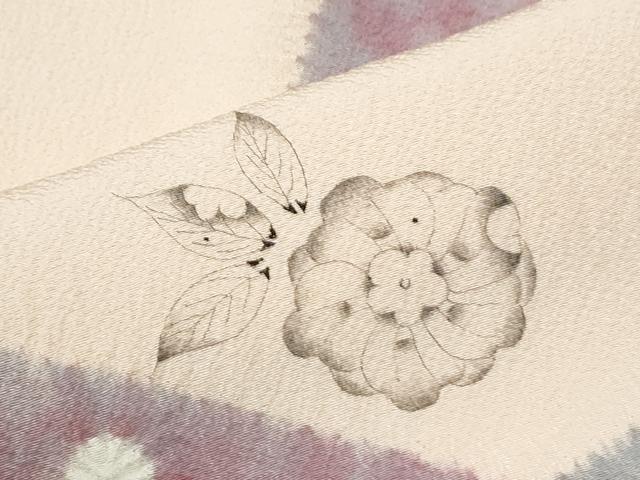 平和屋着物●十日町　名門　滝泰謹製　訪問着　辻が花　正絹　逸品　CABK7248yc