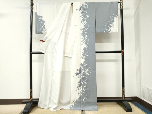 平和屋着物●訪問着　枝桜シルエット　鈴乃屋扱い　正絹　逸品　CABK7250yc
