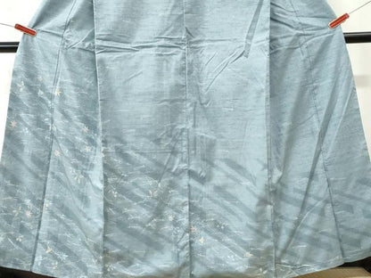 平和屋着物●訪問着　紬地　吹き寄せ文　正絹　逸品　CABK7251yc