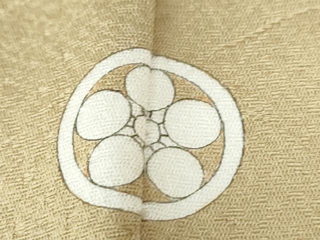 平和屋着物●上質な色無地　遠山地紋　木蘭色　正絹　逸品　CABK7264yc