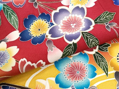 平和屋着物●豪華振袖　作家物　駒刺繍　流水鴛鴦枝桜文　暈し染め　金彩　鈴乃屋扱い　正絹　逸品　CABK7269yc
