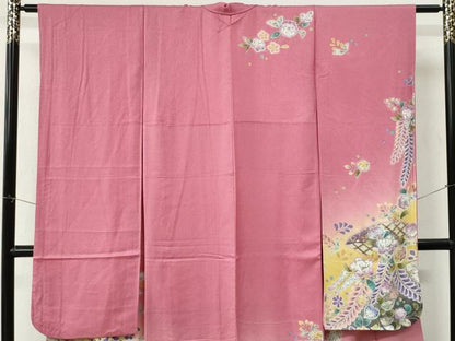 平和屋着物●豪華振袖　辻が花　暈し染め　金彩　正絹　逸品　CABK7270yc
