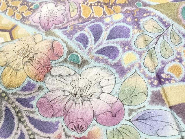 平和屋着物●豪華振袖　辻が花　暈し染め　金彩　正絹　逸品　CABK7270yc