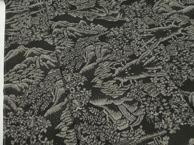 平和屋着物●本場大島紬　9マルキ　遠山風景文　正絹　逸品　未使用　CABK7280yc