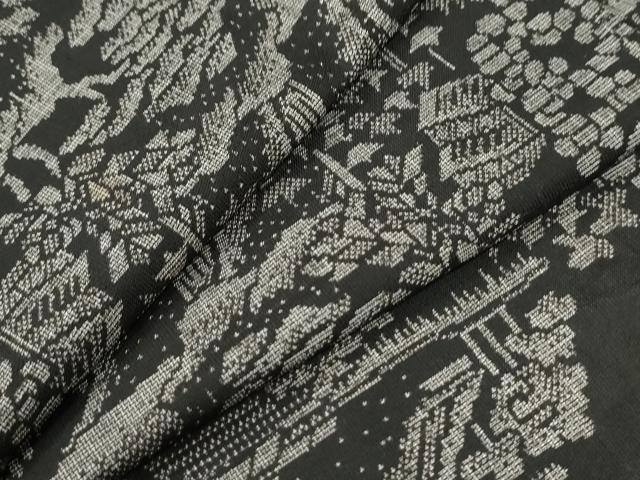 平和屋着物●本場大島紬　9マルキ　遠山風景文　正絹　逸品　未使用　CABK7280yc