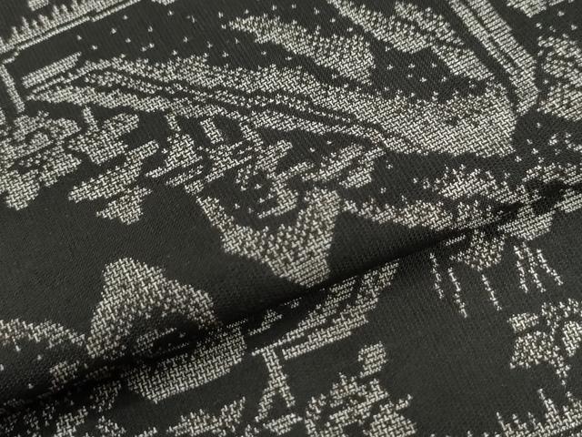 平和屋着物●本場大島紬　9マルキ　遠山風景文　正絹　逸品　未使用　CABK7280yc
