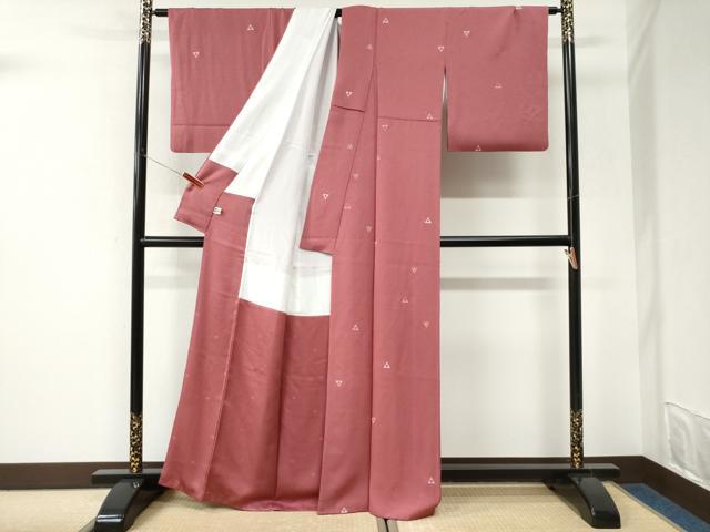 平和屋着物●中国三大刺繍　総相良刺繍　小紋　鱗文様　正絹　逸品　CABK7283yc