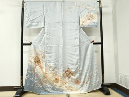 平和屋着物●訪問着　花車文　暈し染め　金彩　正絹　逸品　未使用　CABK7290yc