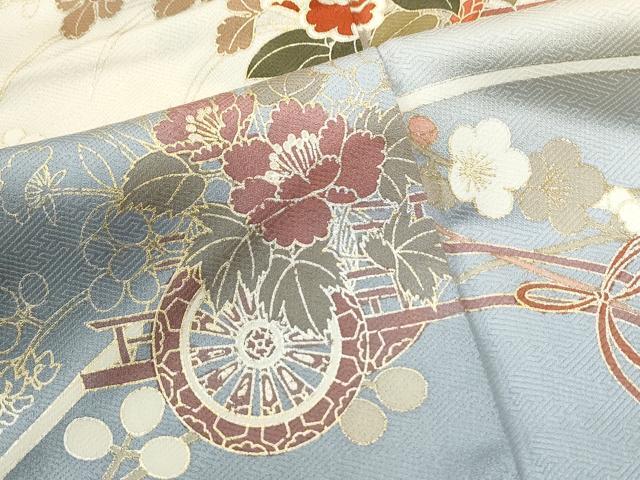 平和屋着物●訪問着　花車文　暈し染め　金彩　正絹　逸品　未使用　CABK7290yc