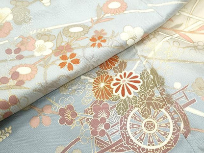 平和屋着物●訪問着　花車文　暈し染め　金彩　正絹　逸品　未使用　CABK7290yc