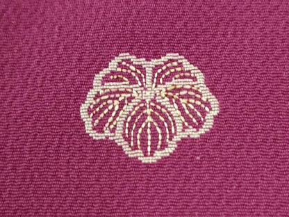 平和屋着物●豪華振袖　駒刺繍　葵枝梅文　鬼しぼ縮緬　正絹　逸品　CABK7299yc