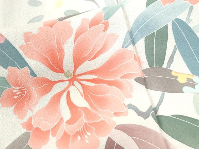 平和屋着物●訪問着　友禅　枝花文　正絹　逸品　CABK7301yc