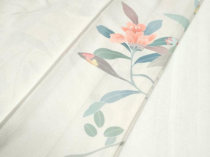 平和屋着物●訪問着　友禅　枝花文　正絹　逸品　CABK7301yc