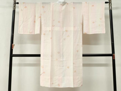 平和屋着物●長襦袢　無双仕立て　舞花文　暈し染め　正絹　逸品　CABK7304yc
