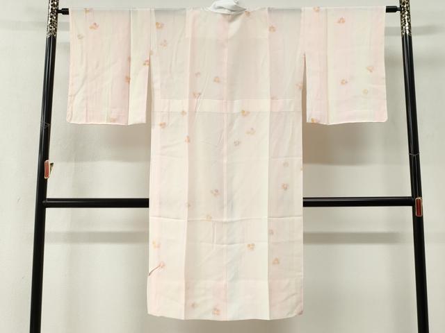 平和屋着物●長襦袢　無双仕立て　舞花文　暈し染め　正絹　逸品　CABK7304yc