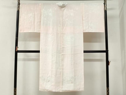 平和屋着物●長襦袢　無双仕立て　選m,苑枝梅地紋　暈し染め　正絹　逸品　未使用　CABK7312yc