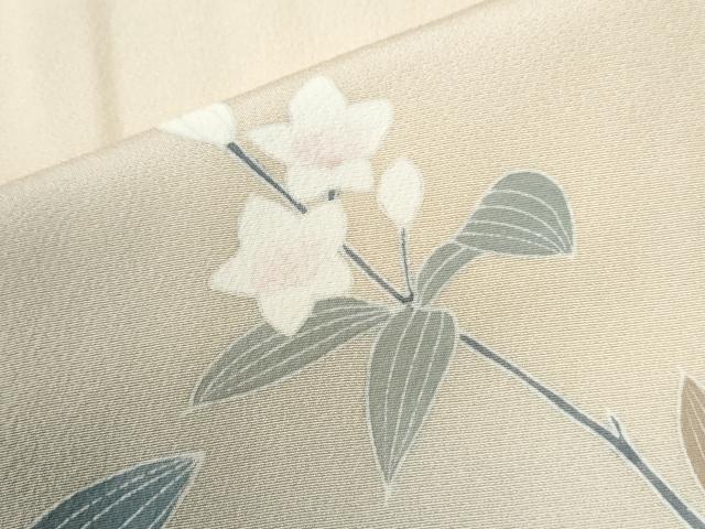 平和屋着物●訪問着　友禅　枝花文　暈し染め　正絹　逸品　CABK7315yc
