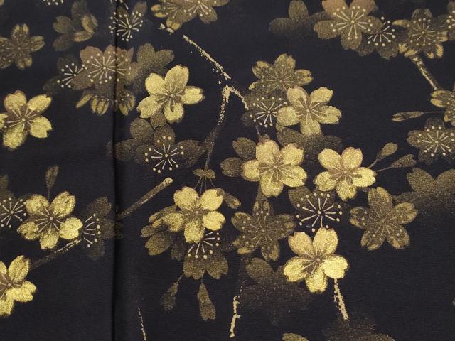 平和屋着物●訪問着　枝桜文　金彩　ロング丈　正絹　逸品　CABK7323yc