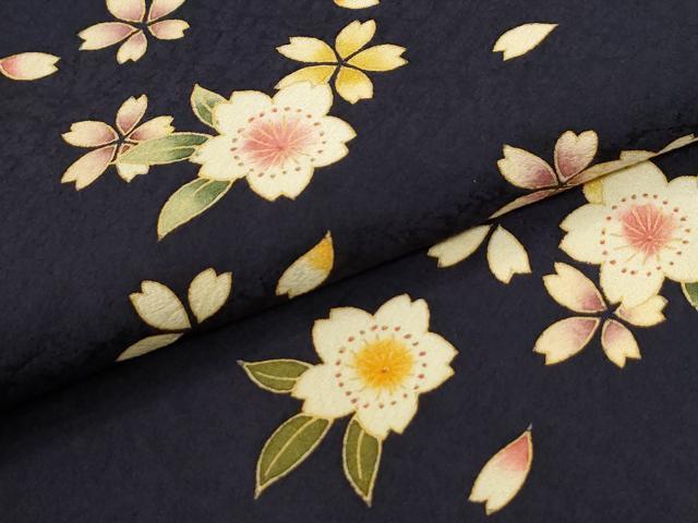 平和屋着物●訪問着　舞桜文　金彩　やまと誂製　正絹　逸品　CABK7324yc
