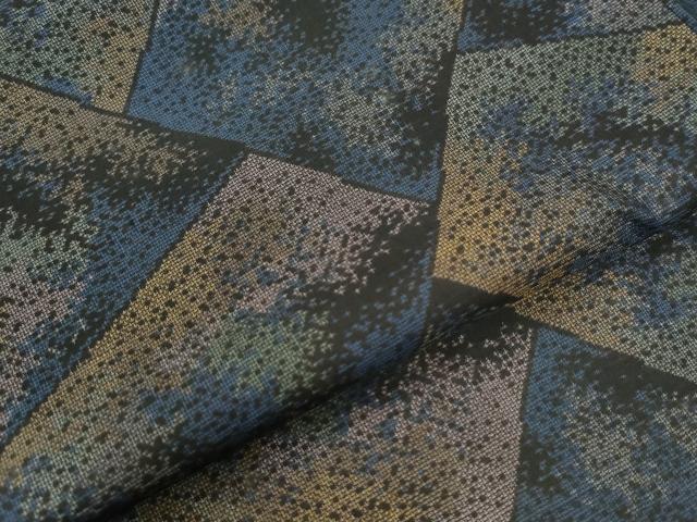 平和屋着物●本場大島紬　9マルキ　切嵌文　正絹　逸品　CABK7331yc