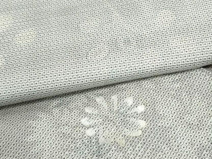 平和屋着物●訪問着　本場大島紬　150亀甲　刺繍　草花文　ロング丈　正絹　逸品　CABK7332yc