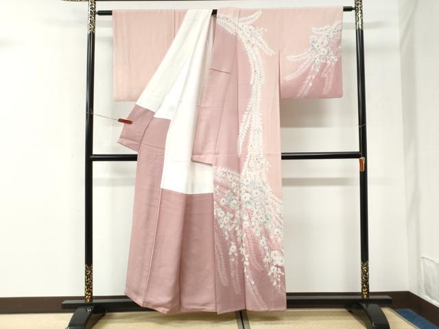 平和屋着物●訪問着　辻が花　絞り　暈し染め　正絹　逸品　CABK7338yc
