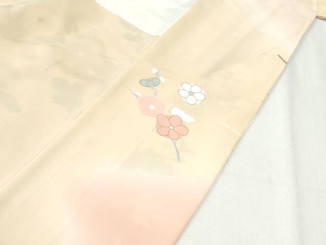 平和屋着物●訪問着　駒刺繍　菊花文　暈し染め　金彩　反端付き　正絹　逸品　CABK7342yc