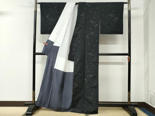 平和屋着物●本場結城紬　重要無形文化財　奥順　百亀甲絣　天然植物染　高島工房謹製　鑑定証付き　正絹　逸品　未使用　CABK7344yc