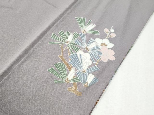 平和屋着物●訪問着　遠山松竹梅　暈し染め　正絹　逸品　未使用　CABK7347yc