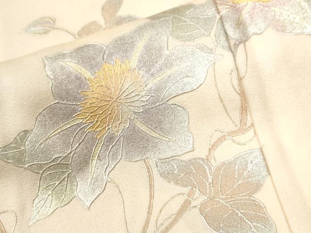 平和屋着物●金彩友禅　卓越技能者・名工・和田光正　訪問着　蔦の葉花文　金彩　正絹　逸品　CABK7360yc