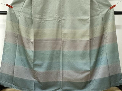 平和屋着物●訪問着　花唐草文　暈し染め　正絹　逸品　未使用　CABK7362yc