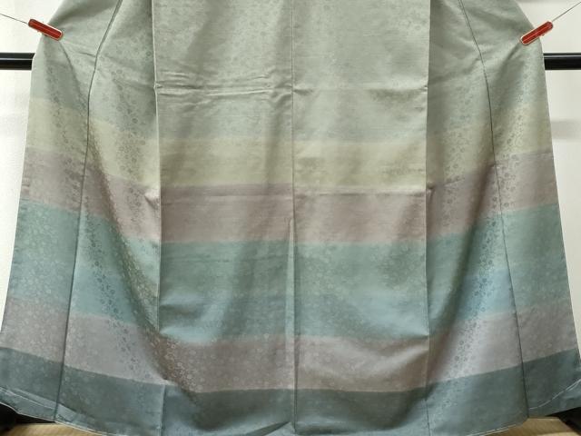 平和屋着物●訪問着　花唐草文　暈し染め　正絹　逸品　未使用　CABK7362yc