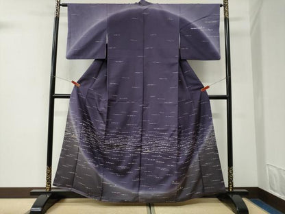 平和屋着物●訪問着　霞文　暈し染め　金銀彩　やまと金ラベル　正絹　逸品　CABK7363yc