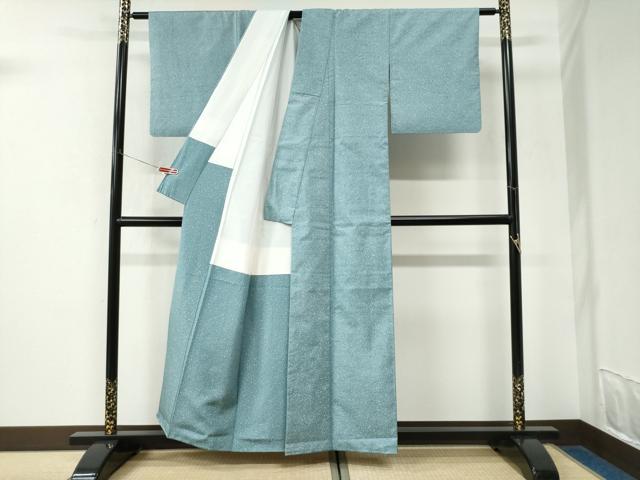 平和屋着物●白山紬　霞文　正絹　逸品　CABK7368yc